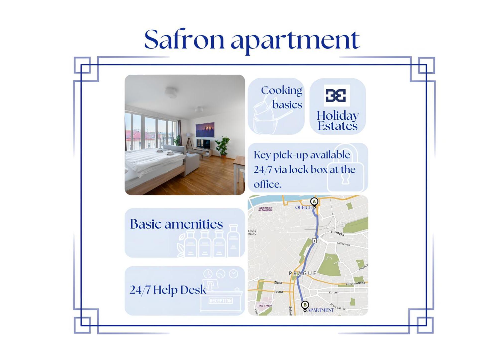 Sunny Safron Apartment Прага Экстерьер фото